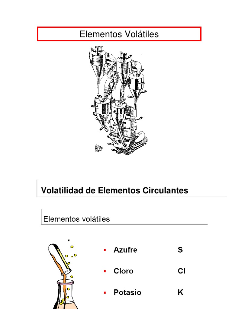 Elementos Volatiles | PDF | Dióxido de azufre | Elementos químicos