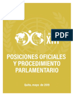 Estatuto Posiciones Oficiales y Procedimiento Parlamentario