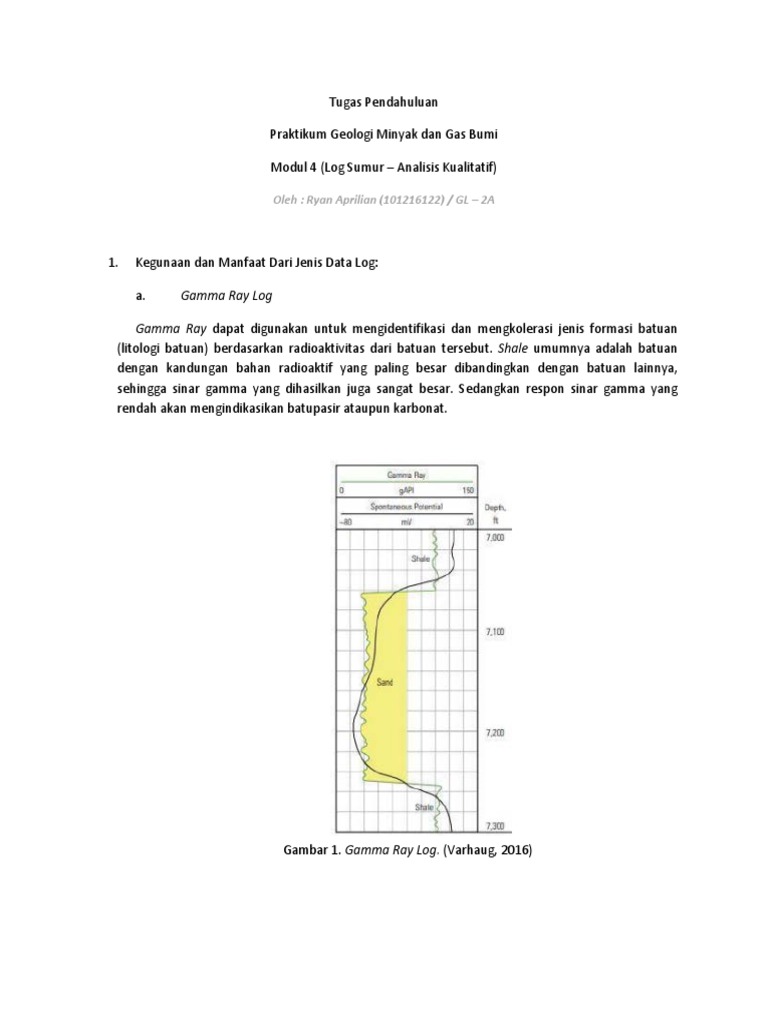 Analisis Log Sumur untuk Litologi | PDF