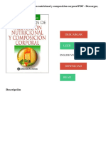 Fundamentos de Valoracion Nutricional y Composicion Corporal PDF - Descargar, Leer DESCARGAR LEER ENGLISH VERSION DOWNLOAD READ.