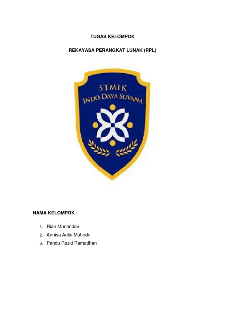 Tugas Kelompok RPL | PDF | Komputer, image size:768x1024