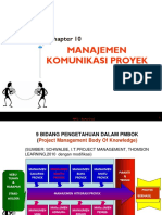 Chapter 10 Manajemen Komunikasi Proyek