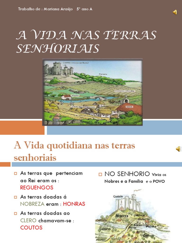 Vida nas Terras Senhoriais: Povo e Nobres | PDF