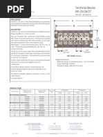 GE EB-25/26/27 Terminal Blocks Overview | PDF | Wire | Screw