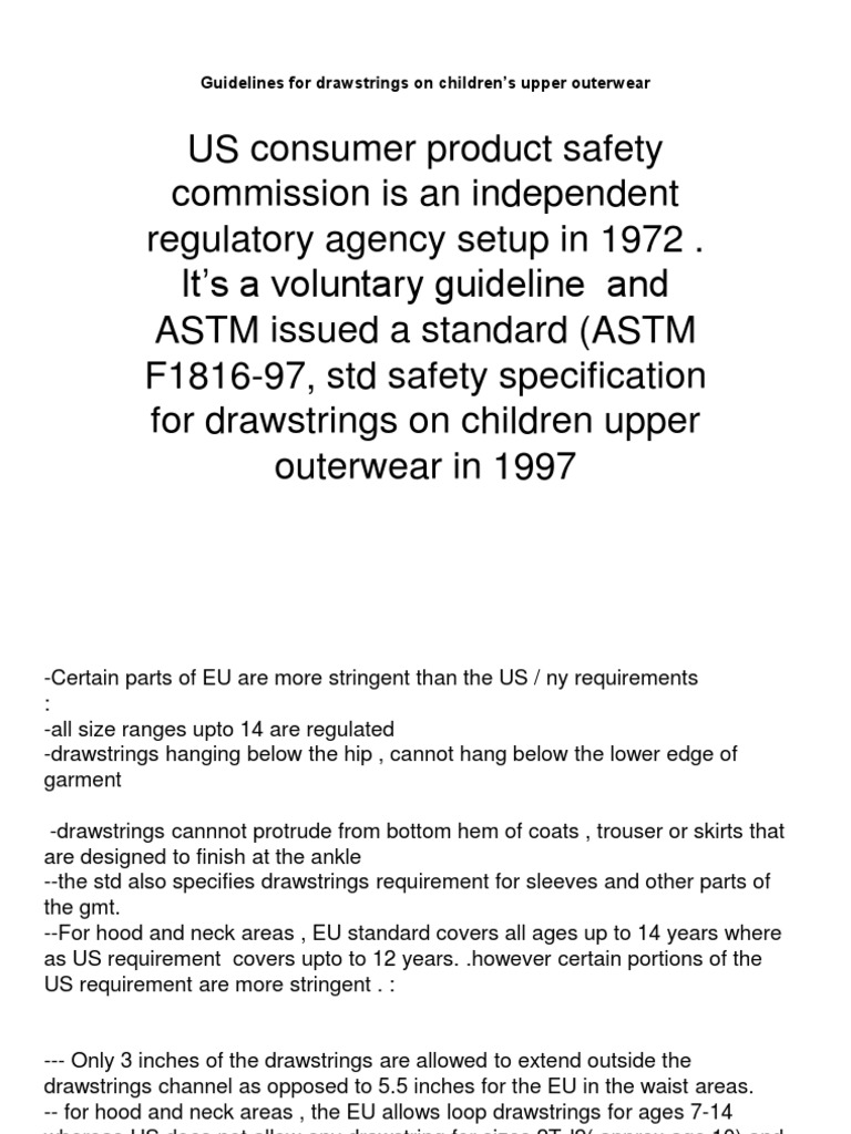 Product Safety PDF Softlines (Retail) Clothing