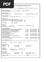 Check list para passagem de Cateter Venoso Central