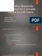 Mitigation Measures for Concrete Faced Rockfill Dams