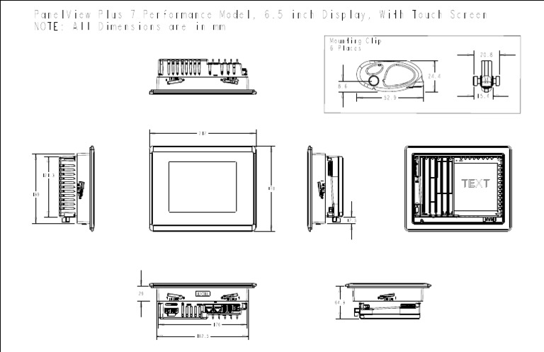 PanelView Plus 7 Touch Screen Specs | PDF