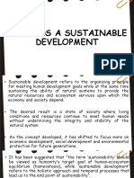 Towards a Sustainable Development