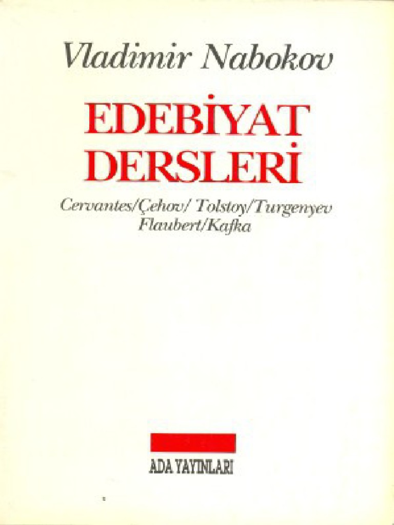 Edebiyat Dersleri Vladimir Nabokov Pdf