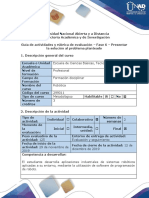 Guía de Actividades y Rúbrica de Evaluación Fase 6 Presentar La Solución Al Problema Planteado