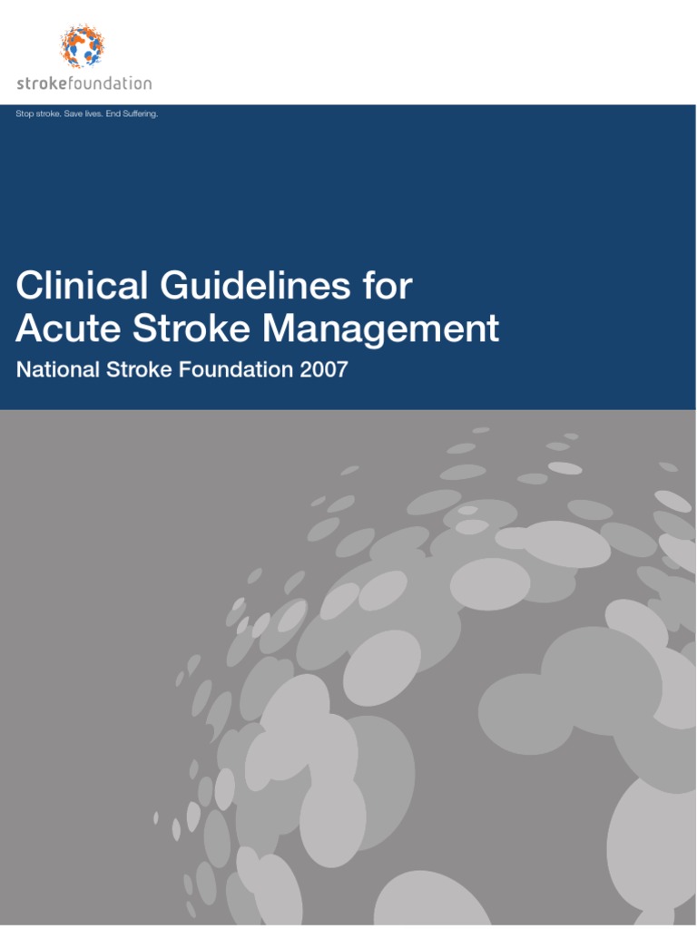 Clinical Guidelines For Acute Stroke Management | PDF