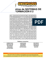 Sopa de Letras de Sistemas de Información II 2