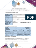 Guía de actividades y rúbrica de evaluación - Tarea 2- Diseñar un taller de literatura infantil para padres de familia..pdf