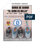 Proyecto y Memoria Solidaria "El Cero Es Bello" 2019