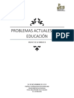 Investigación Documental de Campo - Problemas Actuales de La Educación (Tema 3)