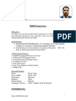 Experienced EH&S Professional Resume