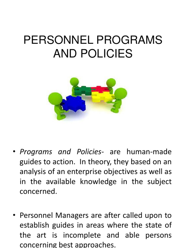 Personnel Programs and Policies-ba2 | Employment | Human Resource ...