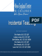 Incidental teaching