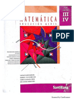 Matemática Enseñanza Media, Plan Electivo LLL y LV, Santillana PDF