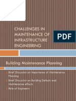Challenges in Maintenance of Infrastructure Engineering