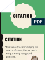 Citation styles for academic documents