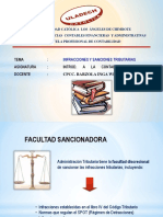 Infracciones y Sanciones Tributarias