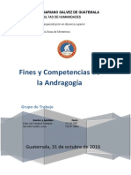 Fines y Competencias de La Andragogia