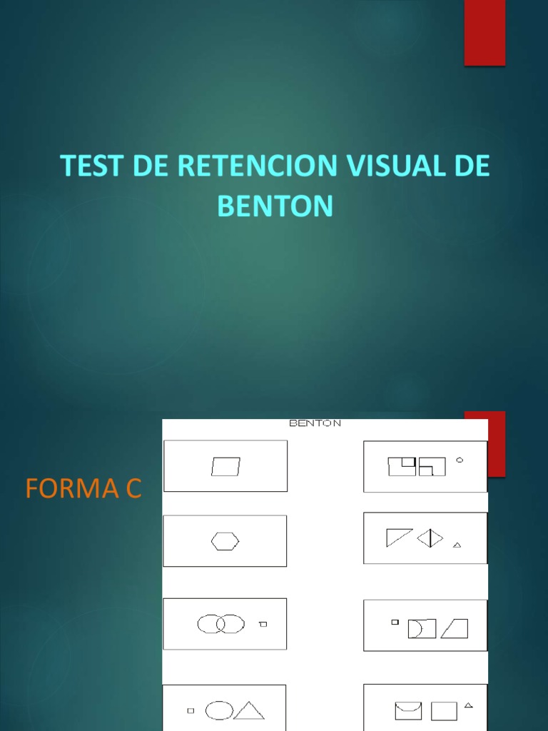 Test de Retención Visual de Benton: Guía Completa | PDF | Cociente de ...
