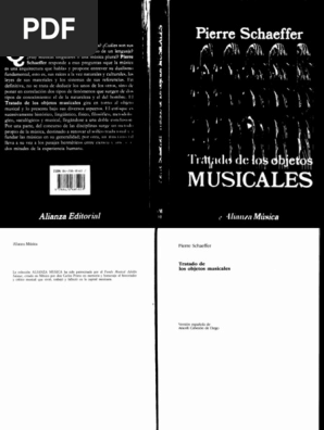 Schaeffer, Pierre. Tratado de Los Objetos Musicales PDF | PDF