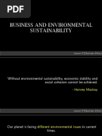 Be - Lesson 7 - Business and Environmental Sustainability