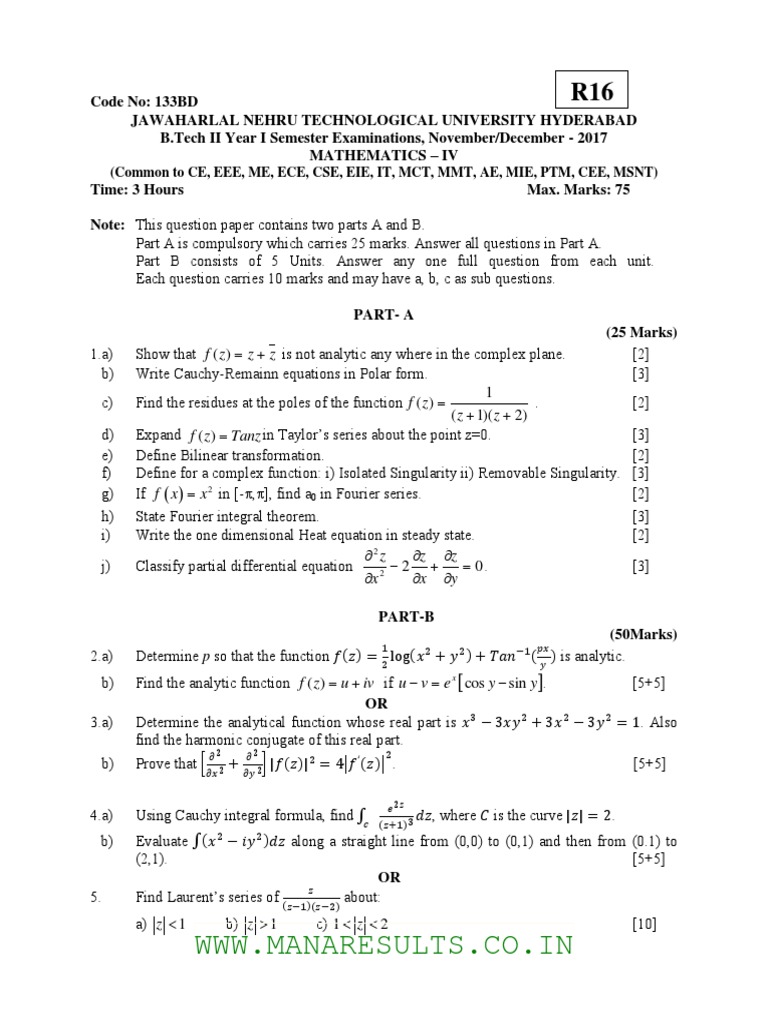 M4 2 Pdf Fourier Series Complex Number