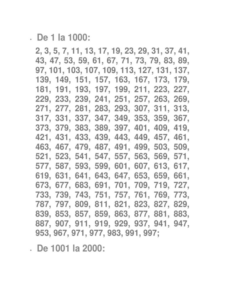 De 1 La 10000 Los Primos Estructuras Matem ticas Beca Popular