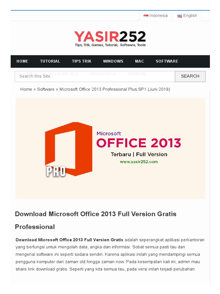 Download Ms Office 2016 Full Crack Yasir252