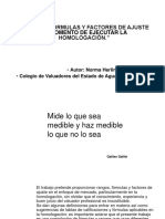 Rangos, Formulas y Criterios para La Homologación