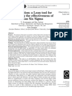 Arumugam2012 - Observation A Lean Tool For Improving The Effectiveness of Lean Six Sigma