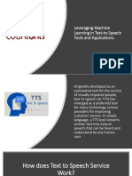 Leveraging Machine Learning in Text-To-Speech Tools and Applications.