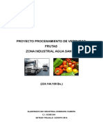 Proyecto Procesamiento de Verduras y Frutas 2014