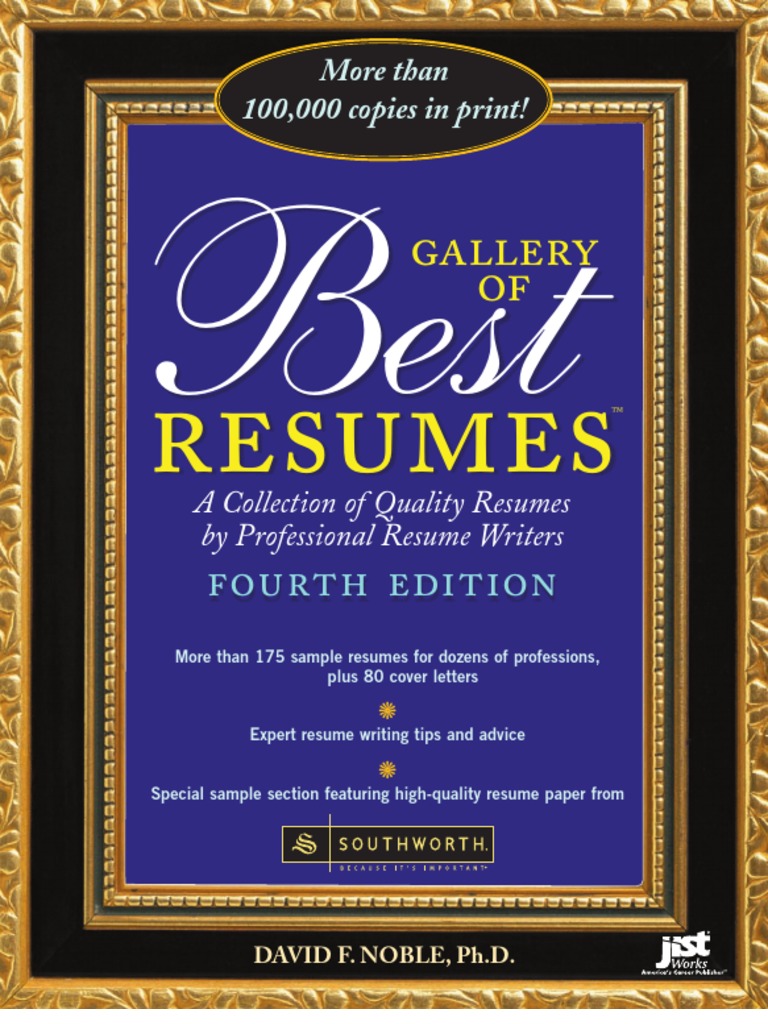 Gallery of Best Resumes Résumé Books