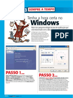 Ajuste do relógio do Windows