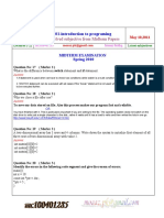 CS201-Midterm Subjectives Solved With References by Moaaz