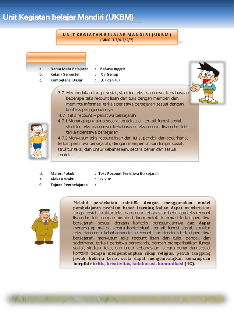 Ukbm Bahasa Inggris Kelas 10 Semester 2 Ops Sekolah Kita