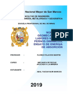 Normativa Geomecanica en Labores Mineras, Pernos Dinamicos, Ensayo de Energia de Absorción