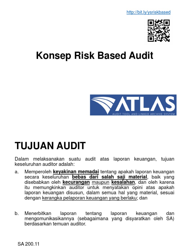 Tahapan Audit Berbasis Risiko | PDF | Financial Audit | Internal Control