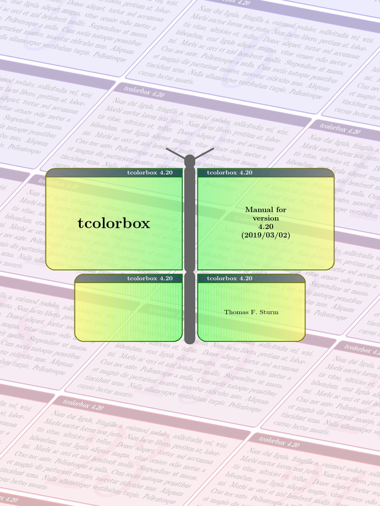 T Color Box Manual Latex | PDF