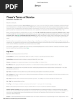 Fiverr's Terms of Service PDF