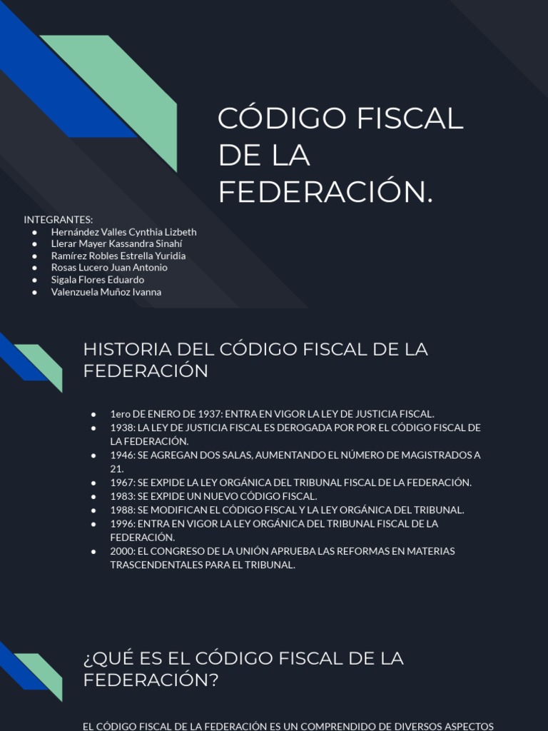 Código Fiscal de la Federación: Claves Fiscales | PDF | Impuestos ...