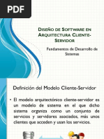 Diseño de Software en Arquitectura Cliente-Servidor