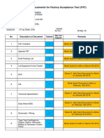 Mandatory Documents For Factory Acceptance Test LRT