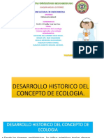 Desarrollo Histórico Del Concepto Ecología y Criterios Aplicados Al Estudio de La Ecologia